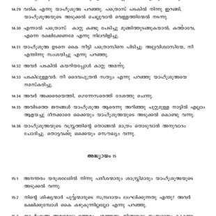 Matthew chapter 14 verses 27 to 36 and chapter 15 verses 1 to 3